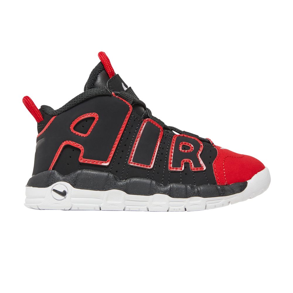 Pre-owned Nike Air More Uptempo Td 'red Toe' | Black | Infant Size 9