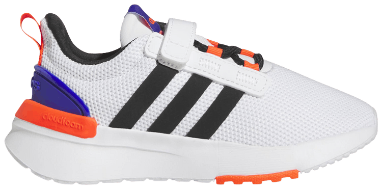 Adidas Racer TR21 Little Kid White Lucid Blue Orange