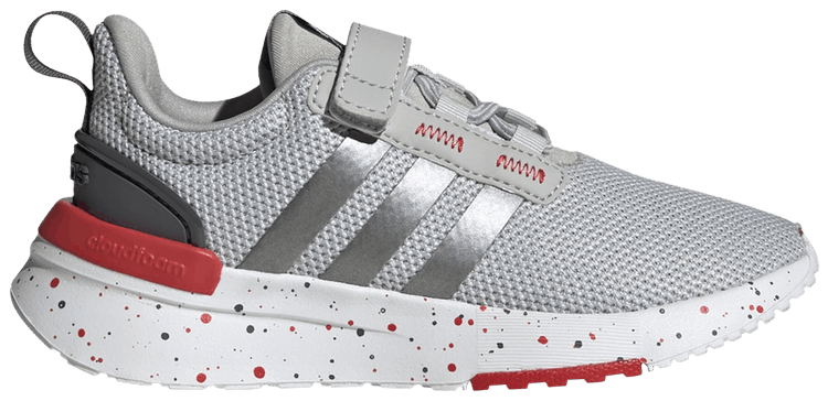 Adidas Racer TR21 Little Kid Grey Red Speckled