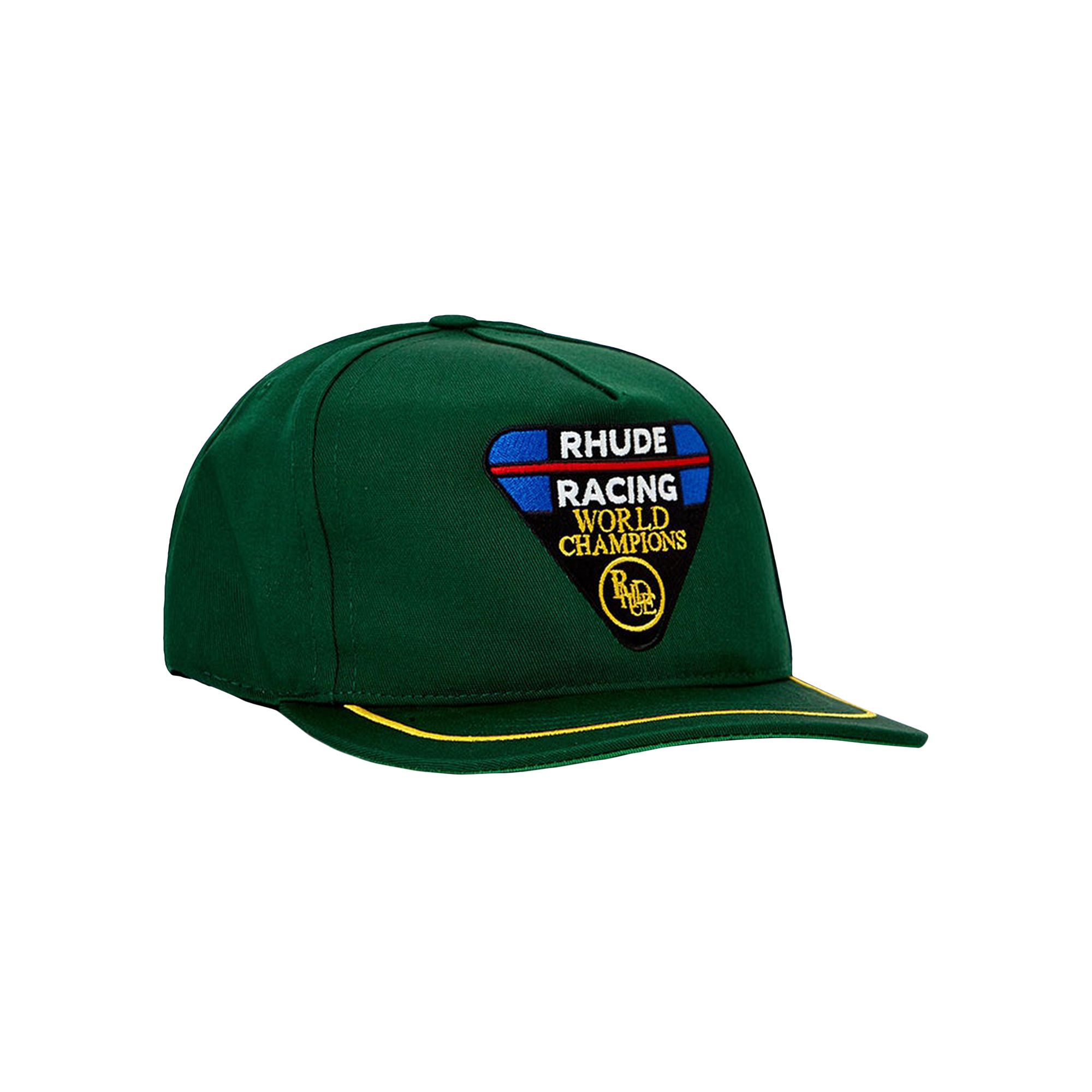 Pre-owned Rhude Racing Champs Hat 'green' | Men's Size Onesize