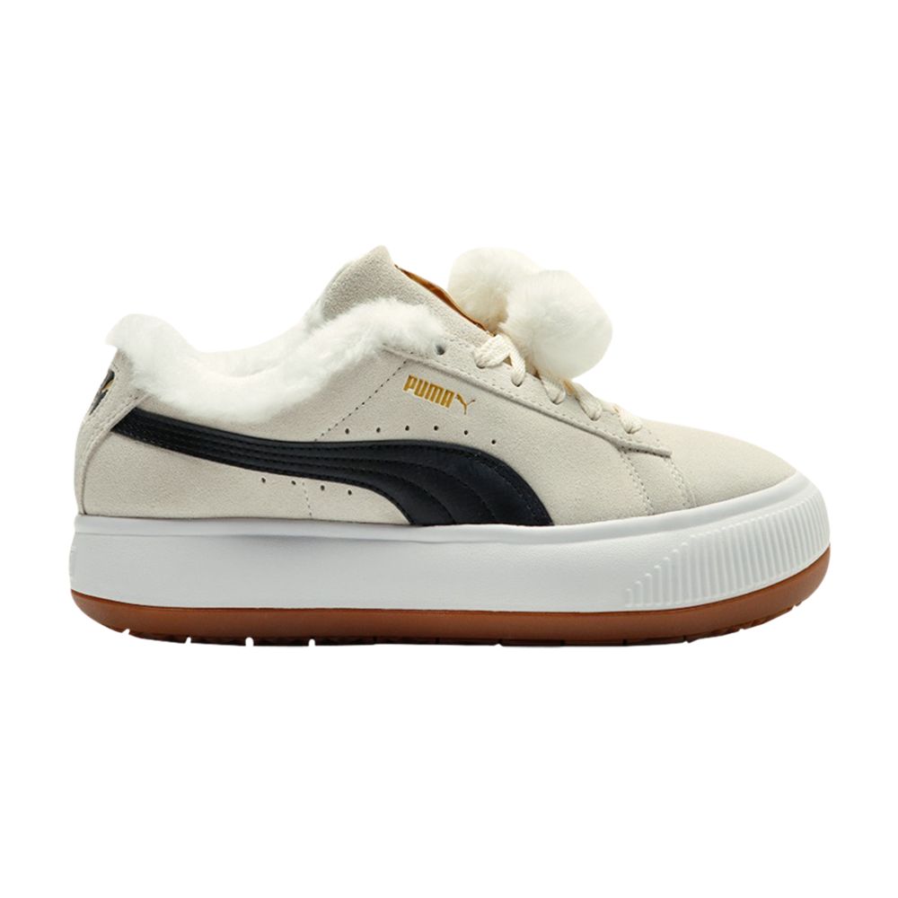 Puma Wmns Suede Mayu 'Fur - Whisper White Black' | Cream | Women's Size 5.5