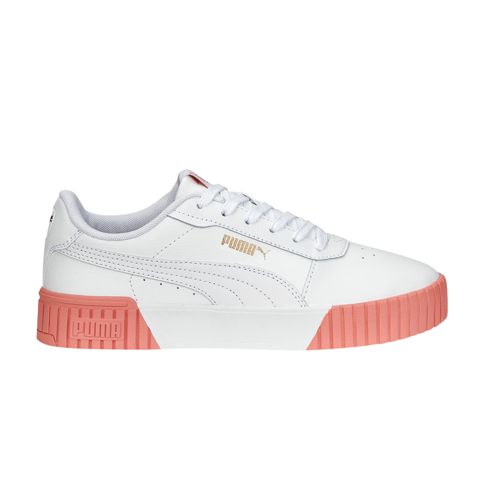 Pre-owned Puma Wmns Carina 2.0 'white Hibiscus Flower'