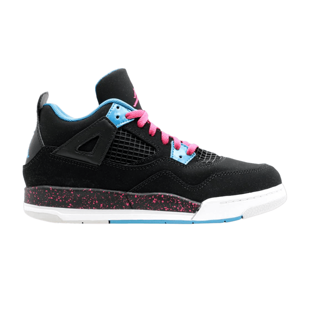 black pink and teal jordans