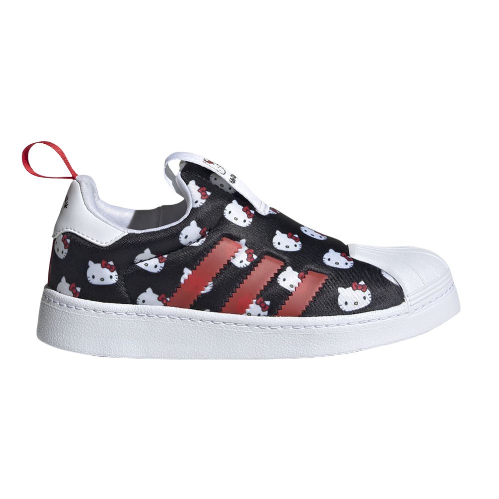 Pre-owned Adidas Originals Adidas Hello Kitty X Superstar 360 J 'allover Print' | Black | Kid's Size 12