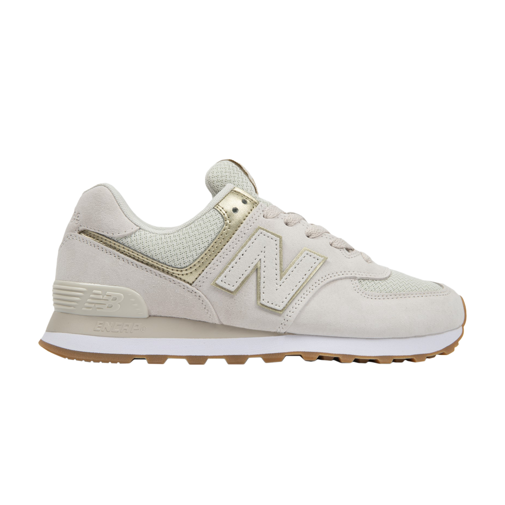 Pre-owned New Balance Wmns 574 'beige Gum' In Brown