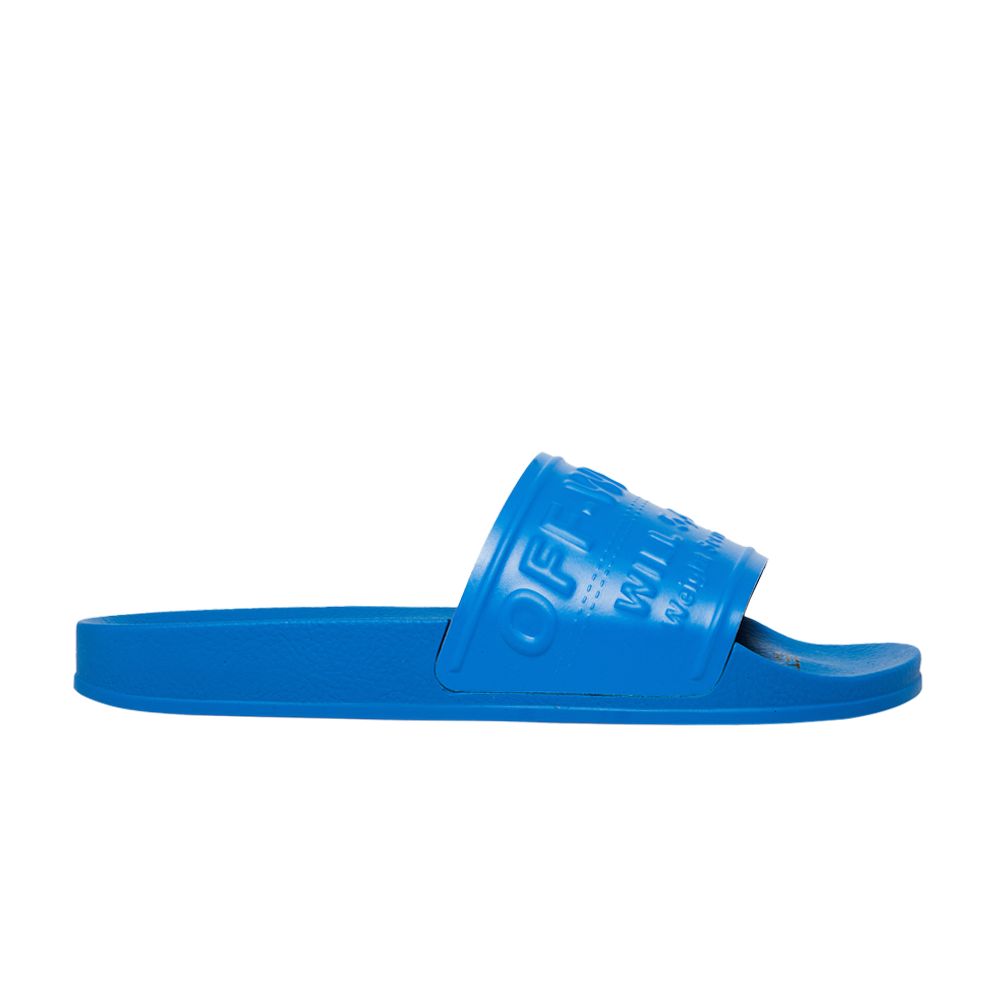 Pre-owned Off-white Wmns Pool Sliders 'blue' | Women's Size 35