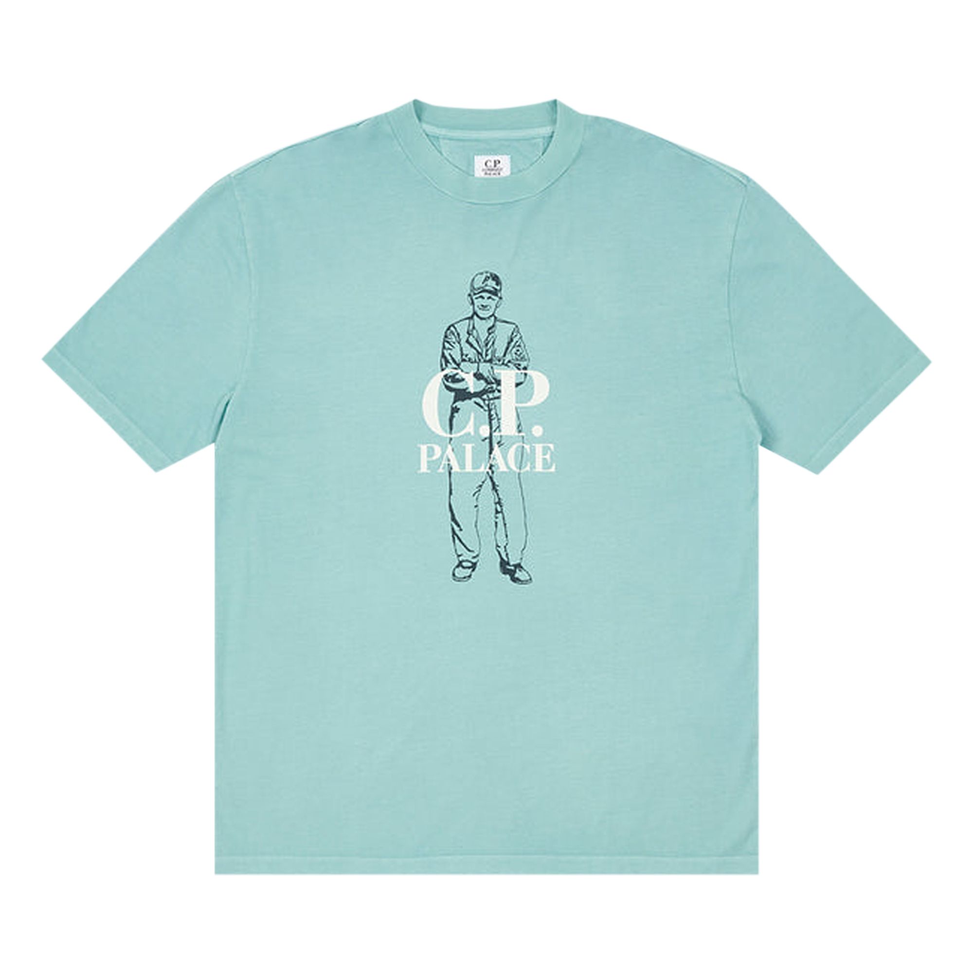 Palace x C.P. Company Logo T-Shirt 'Blue' | Men's Size XL