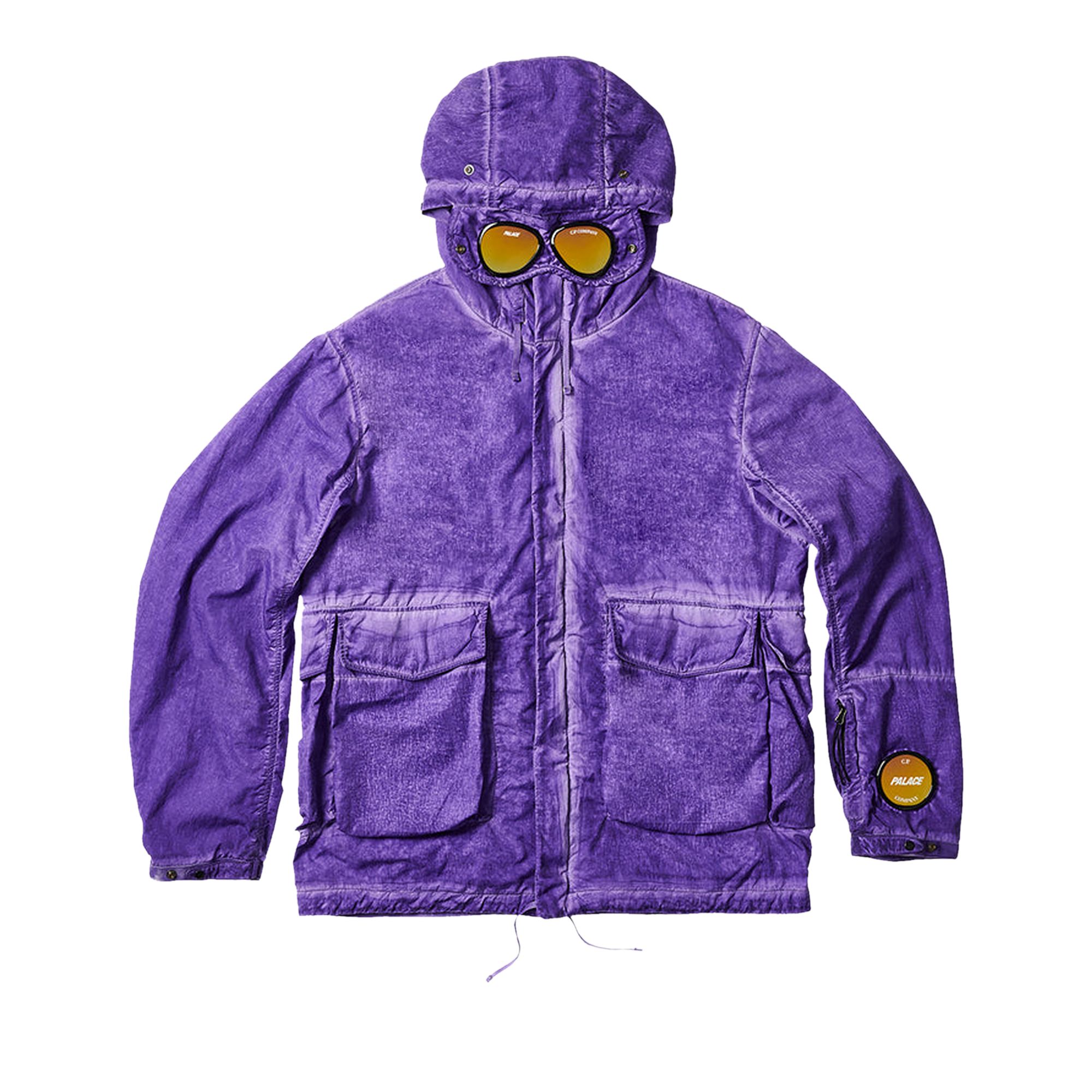 Pre-owned Palace X C.p. Company Shell Goggle Jacket 'purple'
