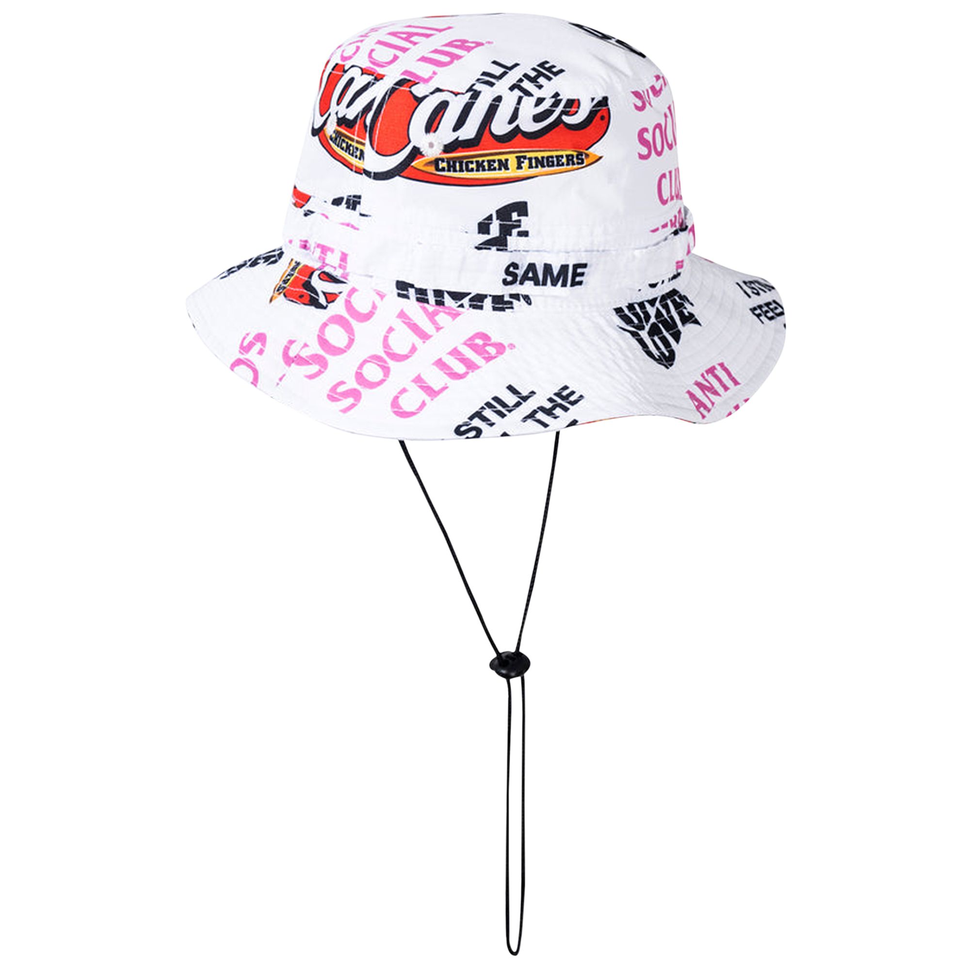 Pre-owned Anti Social Social Club X Raising Canes Trademark Boonie Cap 'white' | Men's Size Onesize