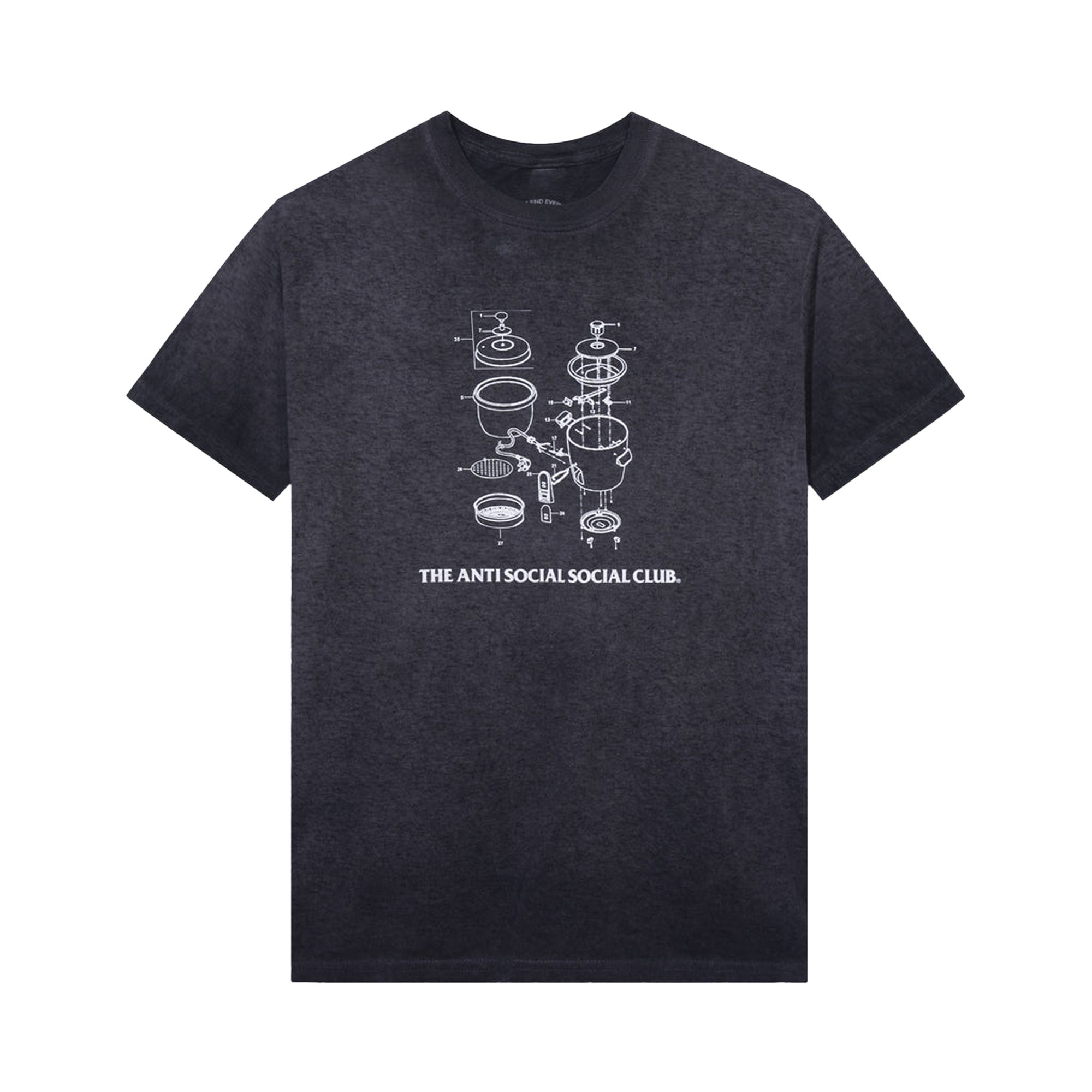 ANTI SOCIAL SOCIAL CLUB ANTI SOCIAL SOCIAL CLUB DYING ON THE GRAM MINERAL WASH TEE 'BLACK'