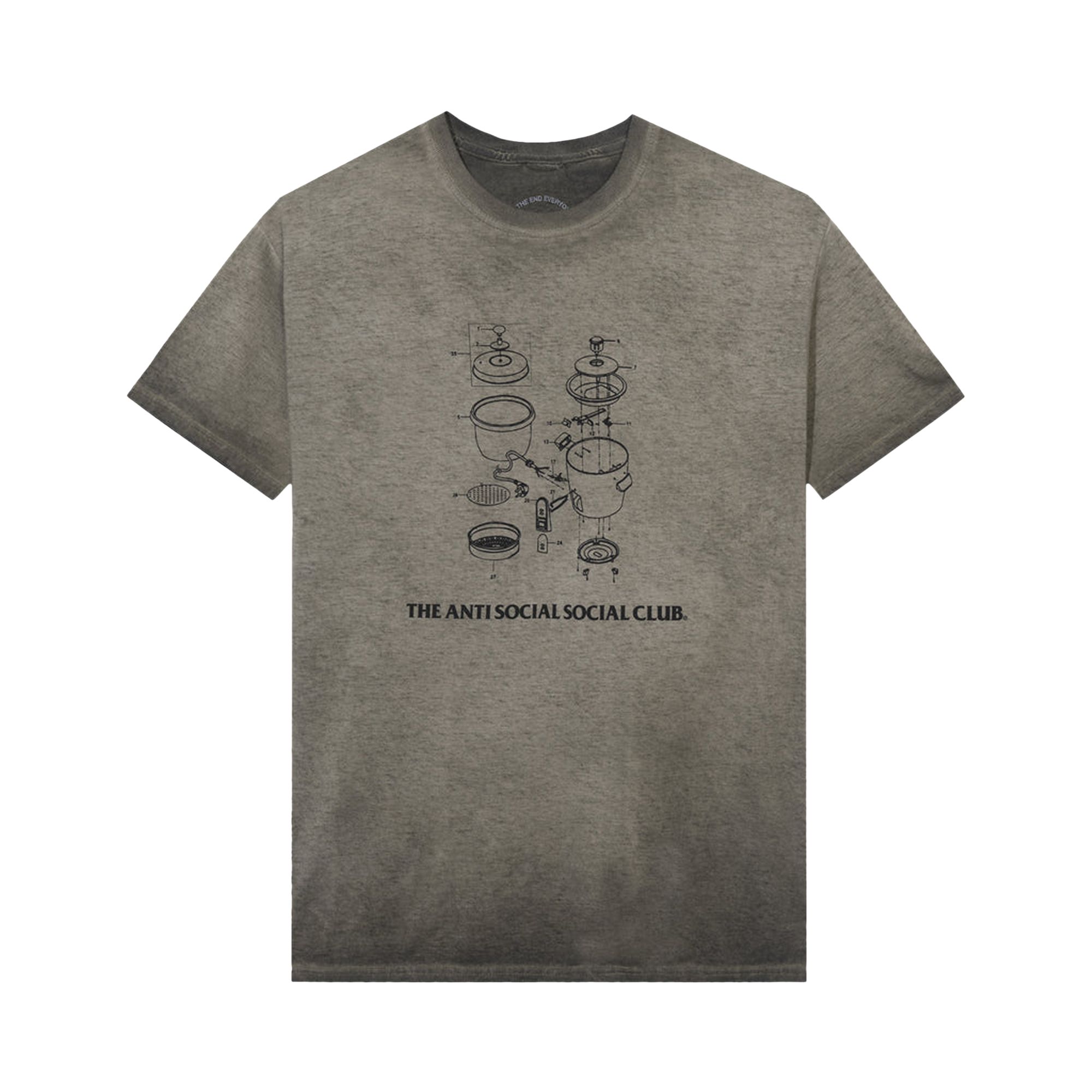 ANTI SOCIAL SOCIAL CLUB ANTI SOCIAL SOCIAL CLUB DYING ON THE GRAM SAND MINERAL WASH TEE 'SAND MINERAL'