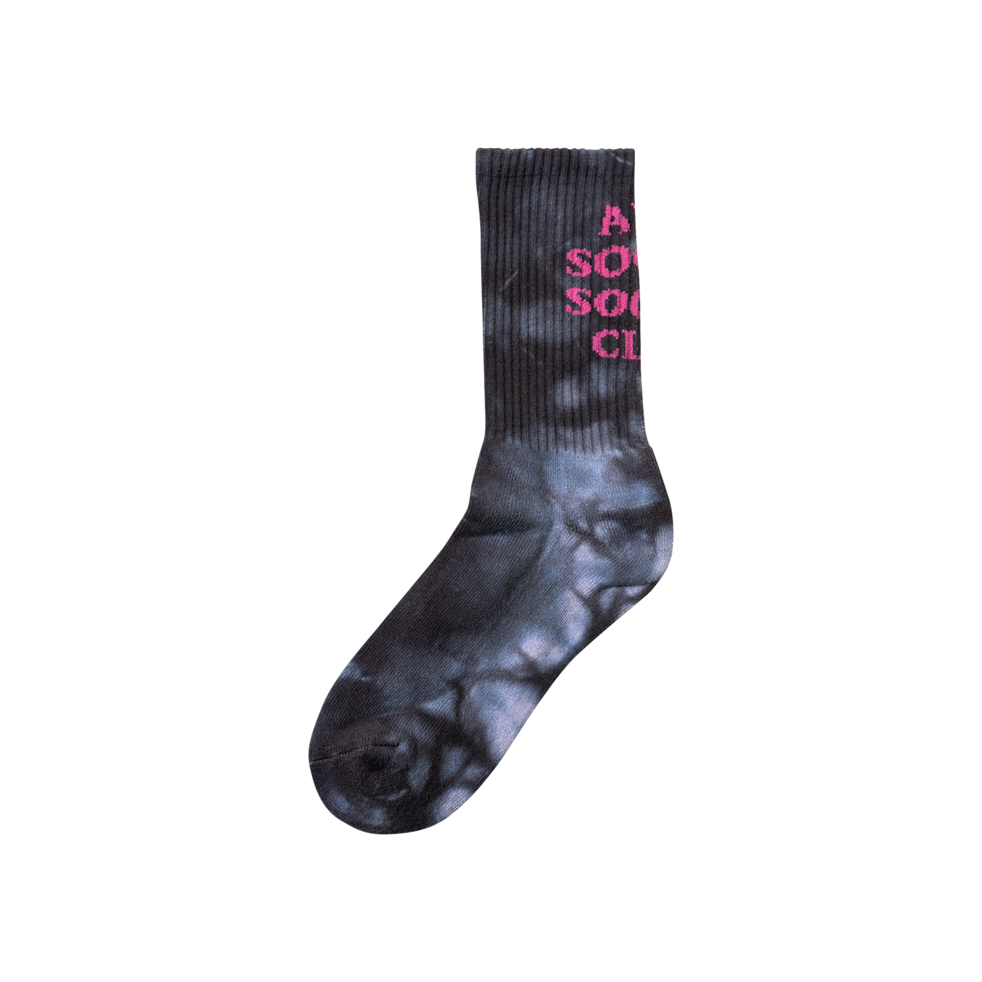 Pre-owned Anti Social Social Club Call My Bluff Tie Dye Socks 'black'