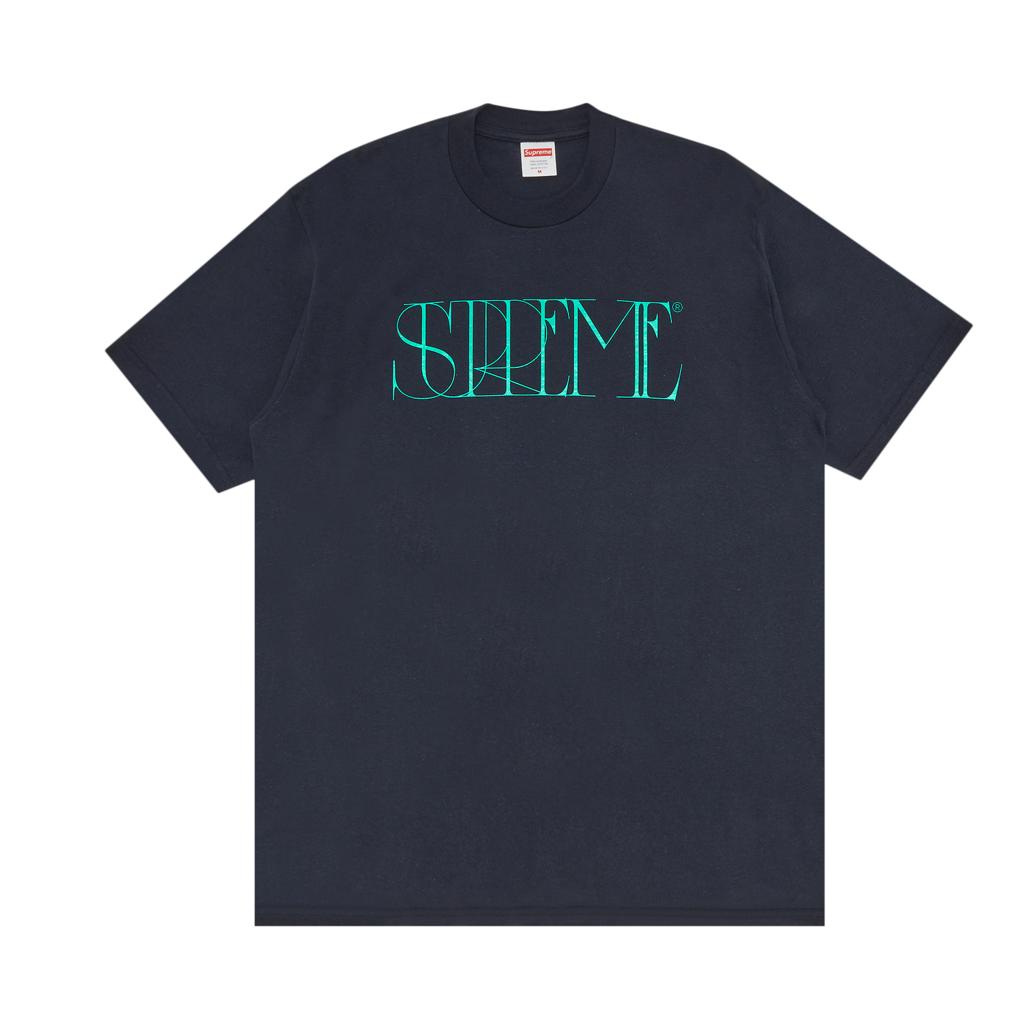 Pre-owned Supreme Trademark Tee 'navy' In Blue
