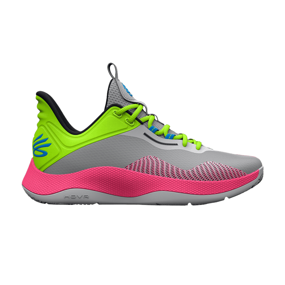 curry green and pink shoes