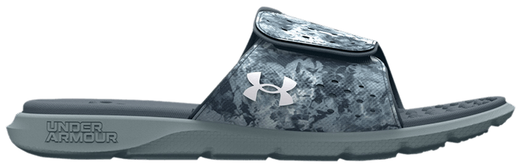 Under Armour Wmns Ignite 7 Graphic Strap Slide Grey Mist Camo