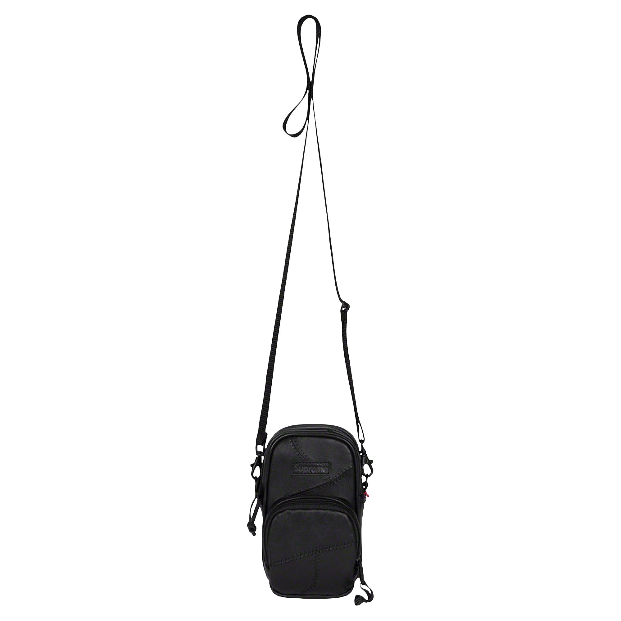 Supreme Patchwork Leather Small Shoulder Bag 'Black' | Men's Size Onesize
