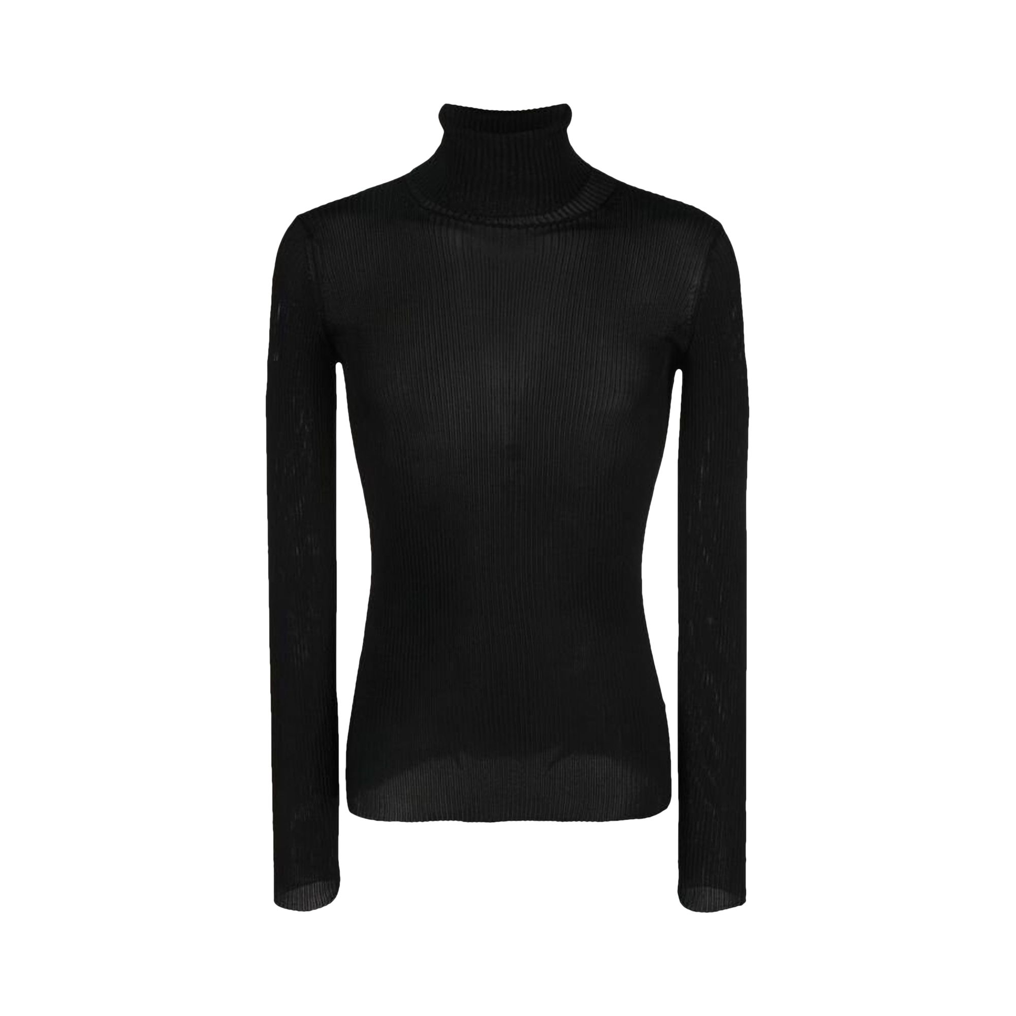 Off-White Helvet Fine Knit Rib Turtlneck 'Black' | Men's Size S