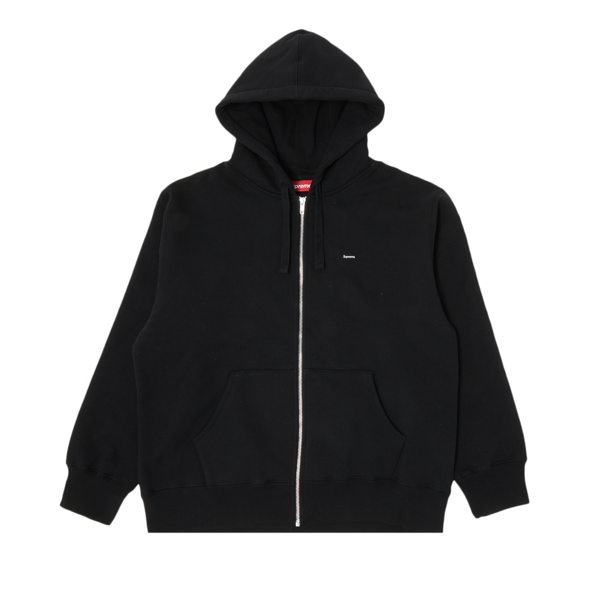 Pre-owned Supreme Small Box Drawcord Zip Up Hooded Sweatshirt 'black'