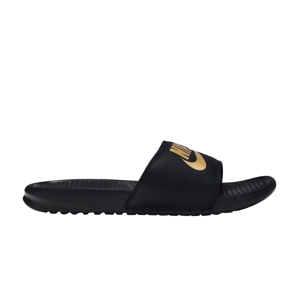 Nike Benassi Slides 'Just Do It' | Black | Men's Size 4