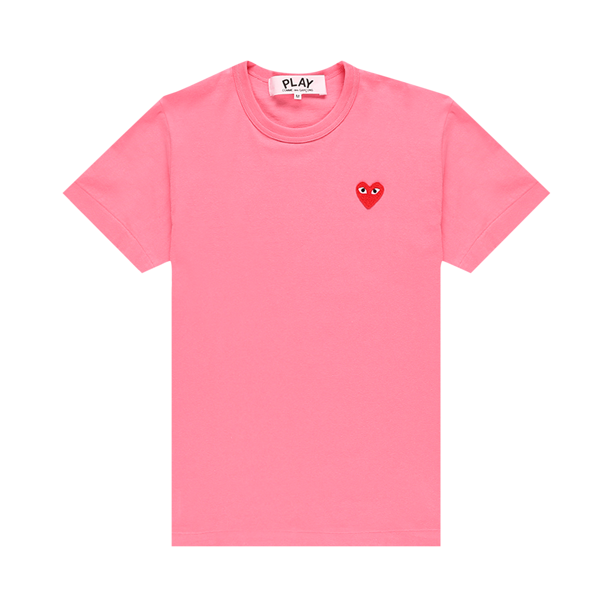 Pre-owned Comme Des Garçons Play Mini Heart Solid Tee 'pink'