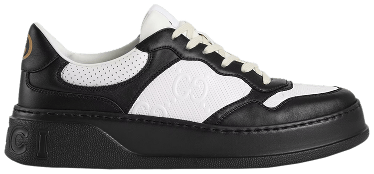 Gucci GG Embossed Sneaker 'Black White'