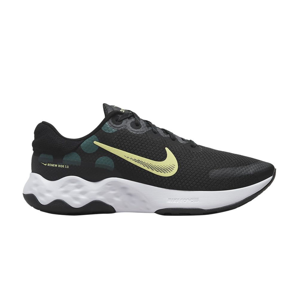NIKE RENEW RIDE 3 'BLACK LEMON CHIFFON'