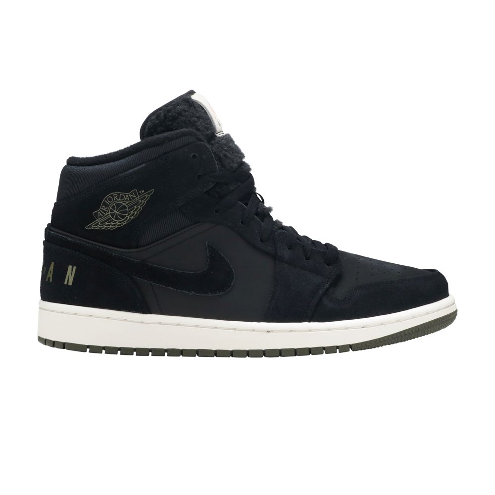 Air Jordan 1 Retro Mid 'Black' | Men's Size 9.5
