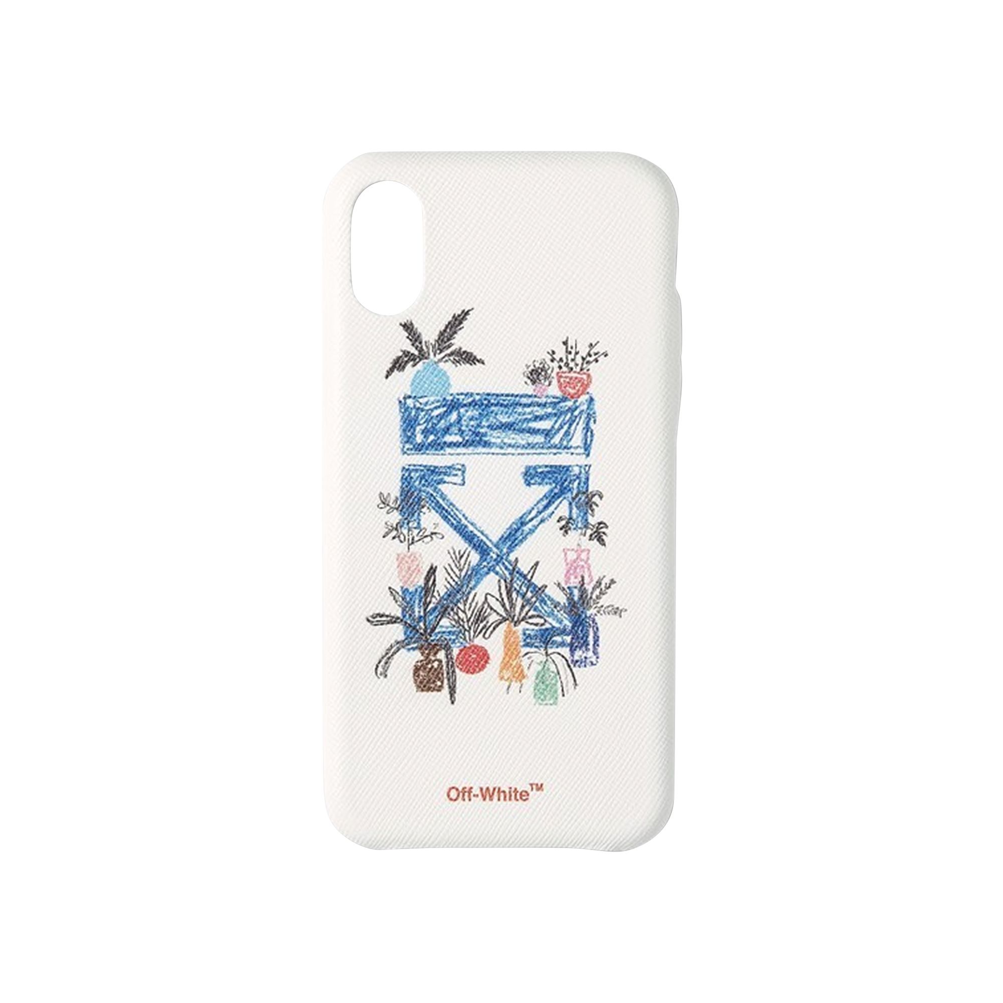 Pre-owned Off-white De Graft Arrow Iphone Xs Max Case 'white/blue' | Men's Size Onesize