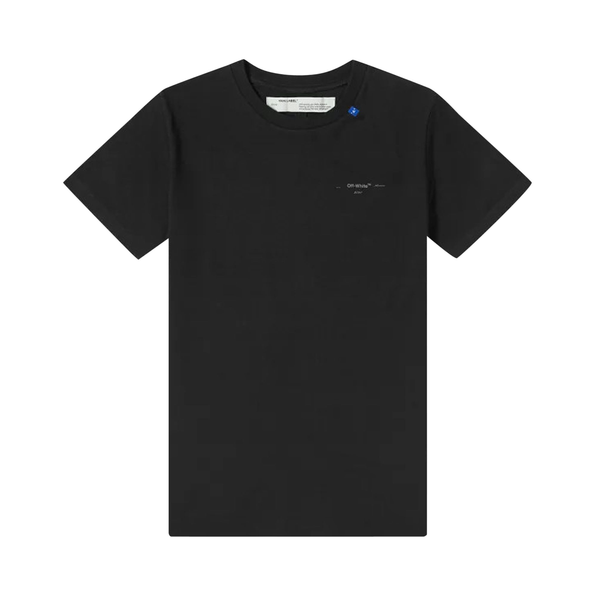 Off-White Unfinished Short Sleeve Over Tee 'Black / Silver' | Men's Size XS