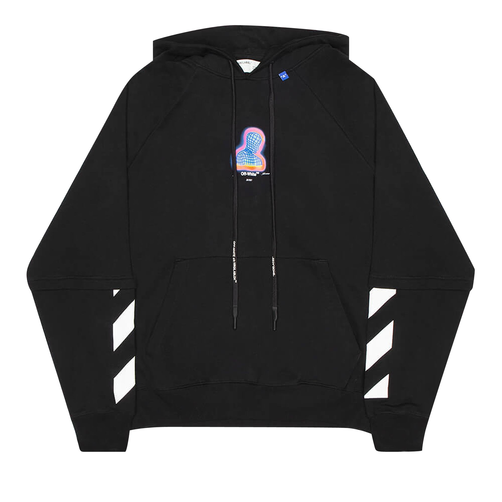 Off-White Thermo Double Sleeve Hoodie 'Black' | Men's Size M