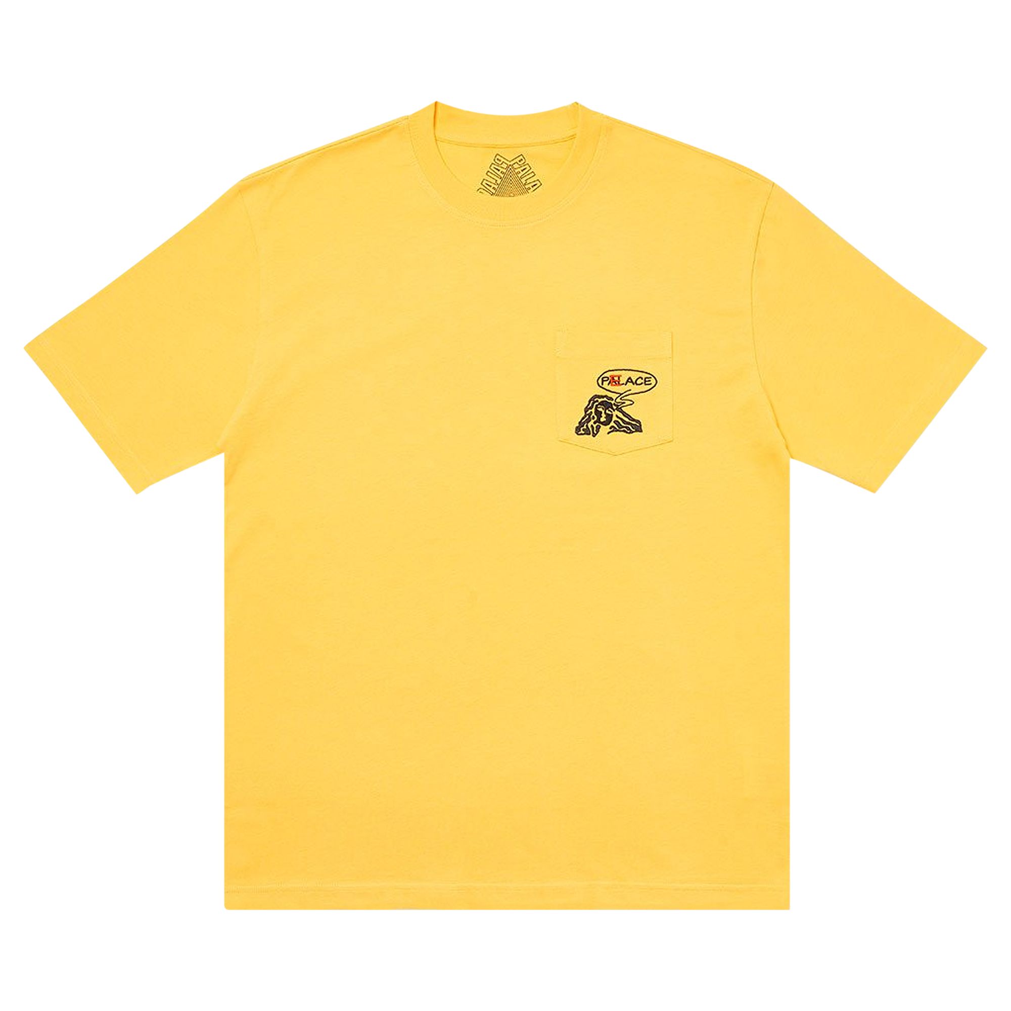 Pre-owned Palace Peace Pocket T-shirt 'yellow' | Men's Size S