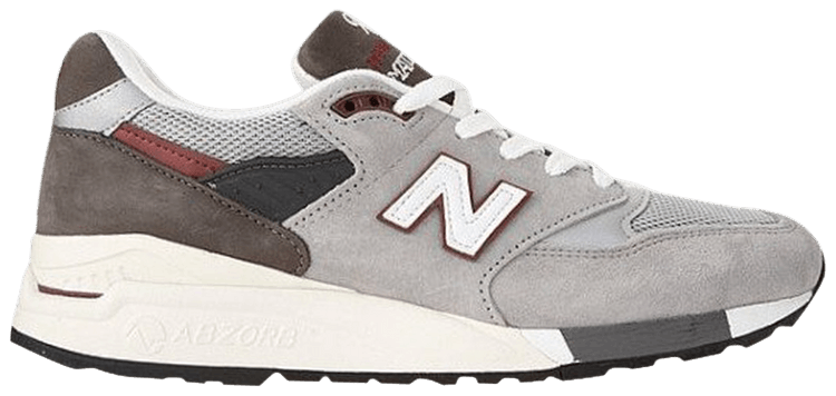 Buy 998 Made in USA 'Grey Burgundy' - M998GB | GOAT