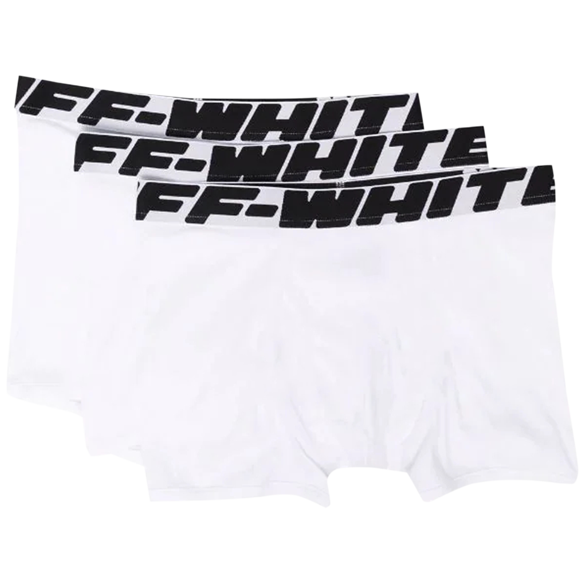 Pre-owned Off-white Industrial Boxers (3 Pack) 'white/black'