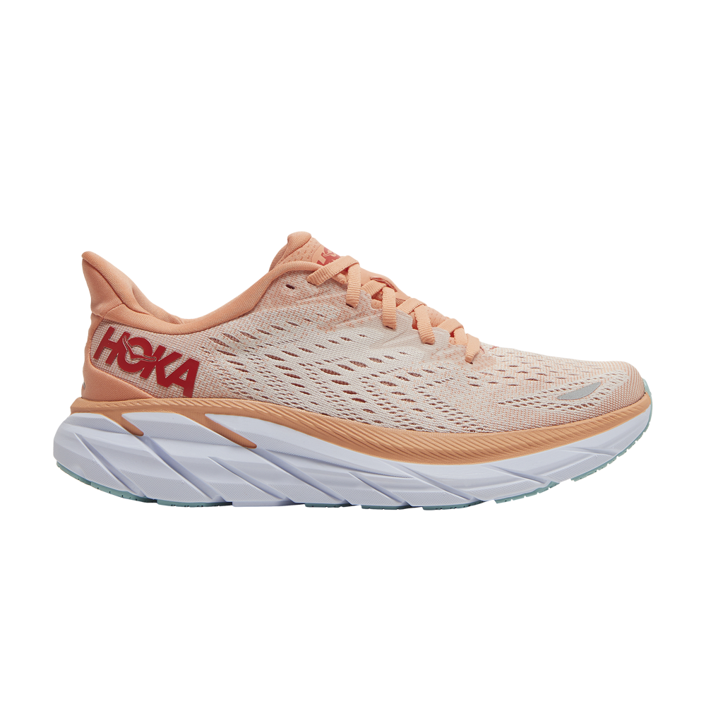 Pre-owned Hoka One One Wmns Clifton 8 'cantaloupe' In Orange
