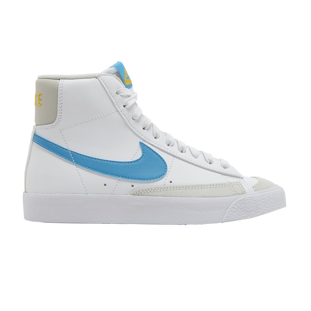Pre-owned Nike Blazer Mid '77 Gs 'white Laser Blue' | Kid's Size 6.5