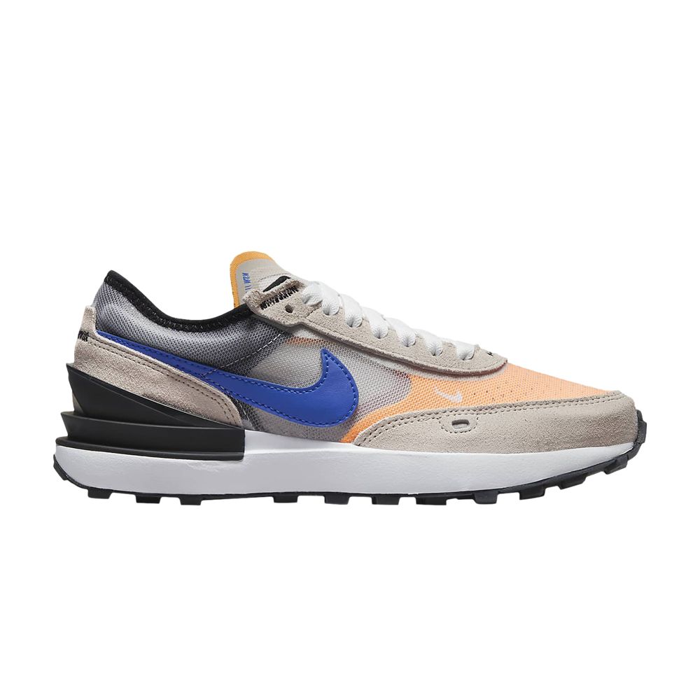 Pre-owned Nike Waffle One Gs 'light Bone Blue Orange' | Grey | Kid's Size 5.5