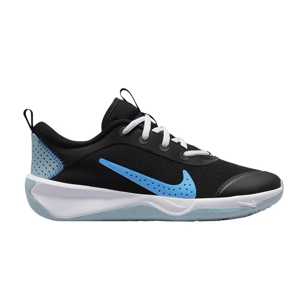 Pre-owned Nike Omni Multi-court Gs 'black Blue Lightning' | Kid's Size 4.5