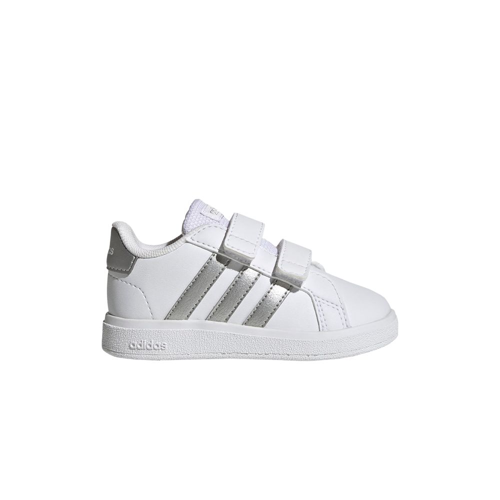 Pre-owned Adidas Originals Adidas Grand Court 2.0 I 'white Matte Silver' | Infant Size 10