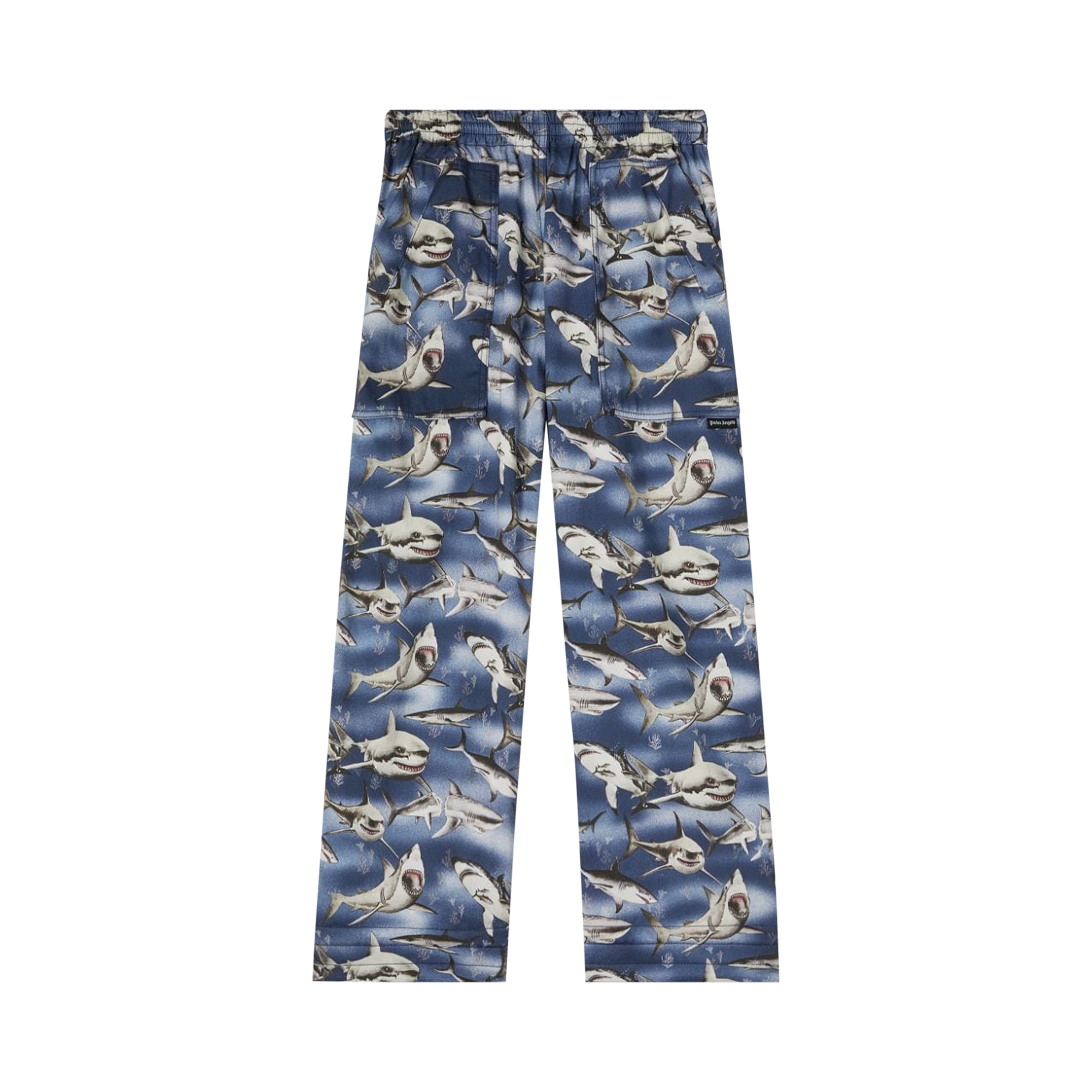 Pre-owned Palm Angels Sharks Easy Pants 'blue/black'