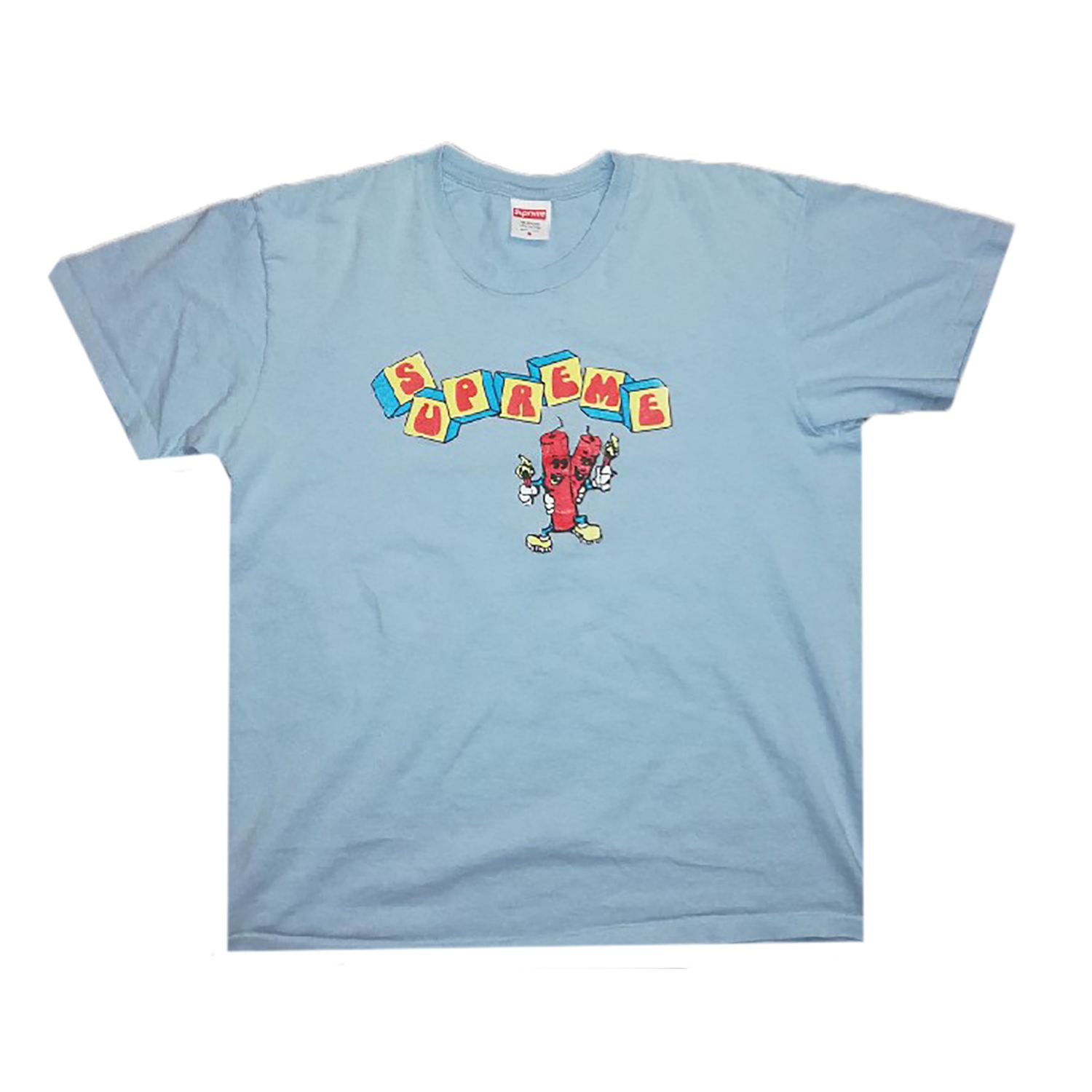 Click to view more detailed imagery on our partner's website Pre-owned Supreme Dynamite Tee 'light Blue' | Men's Size S