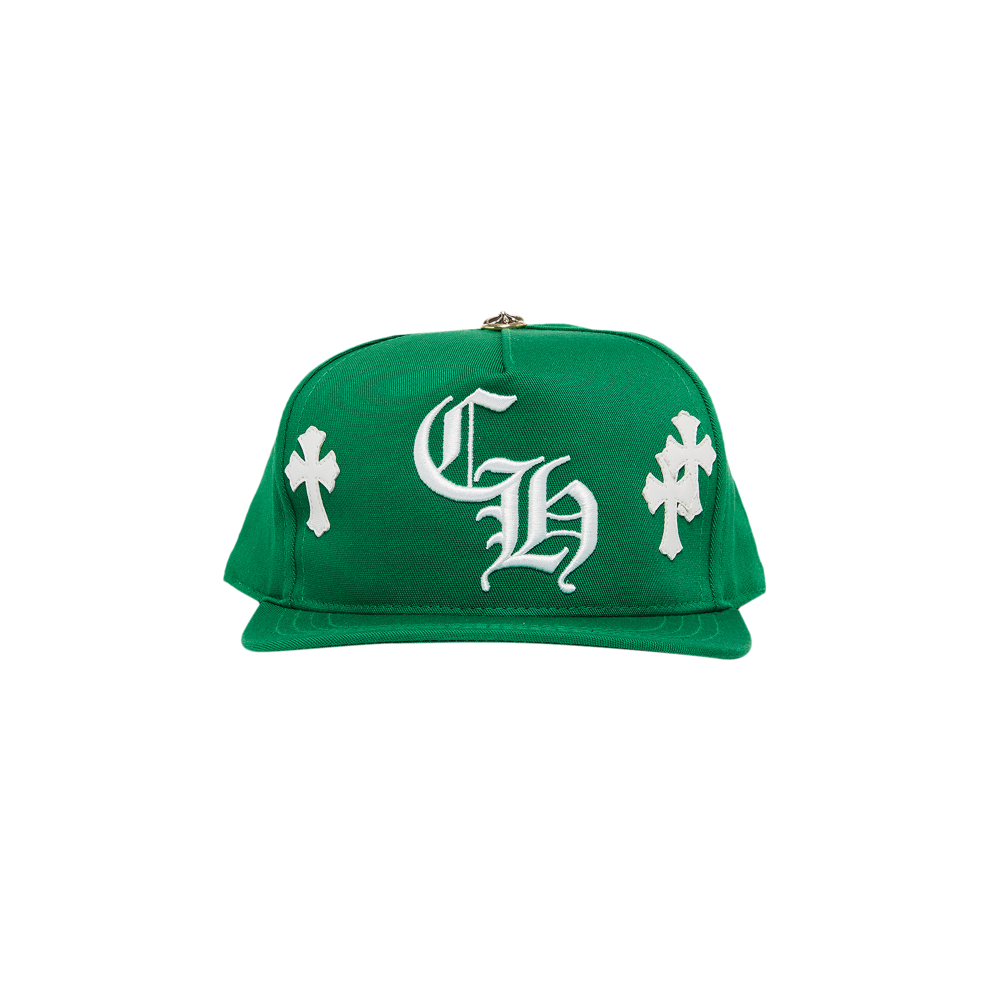 Pre-owned Chrome Hearts Cross Patch Hat 'green' | ModeSens