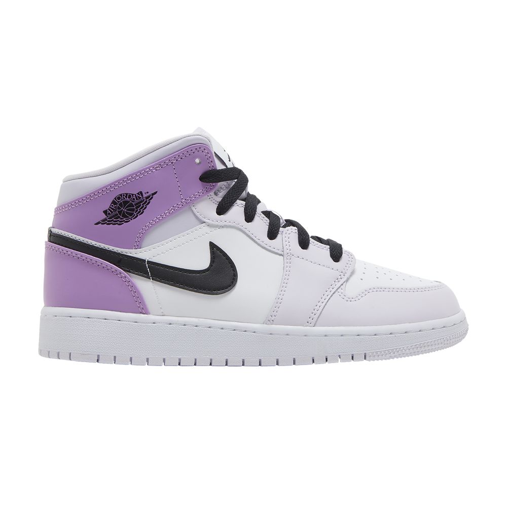 Pre-owned Air Jordan 1 Mid Gs 'barely Grape' | Purple | Kid's Size 3.5