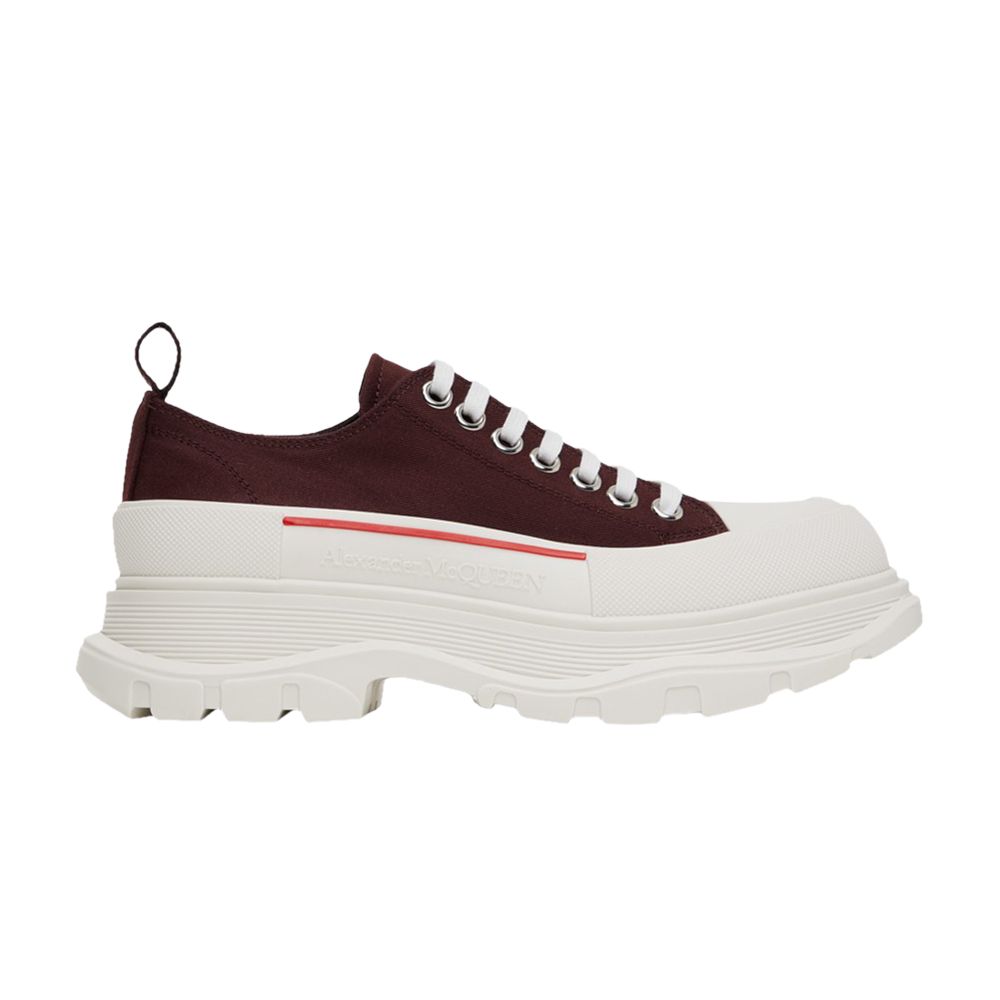 Pre-owned Alexander Mcqueen Tread Slick Lace Up 'choco' | Brown | Men's Size 41