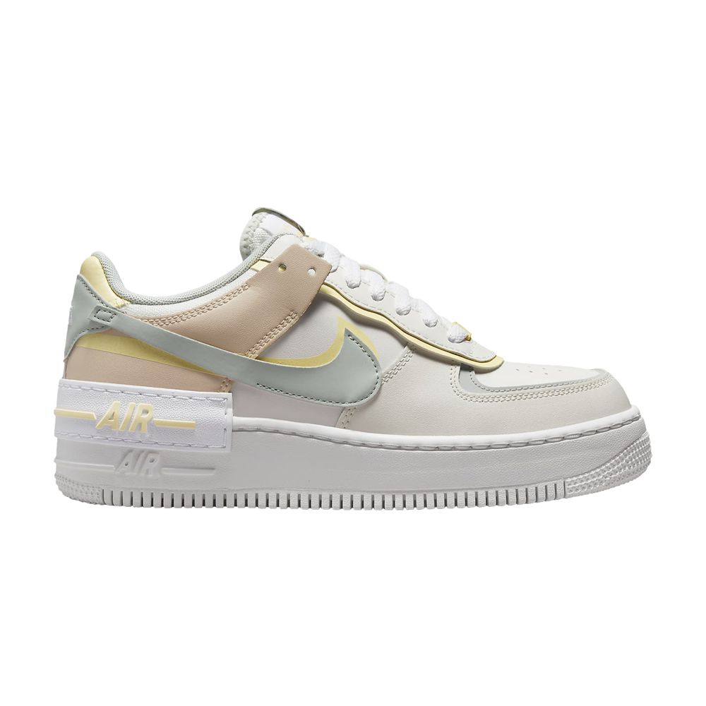 Pre-owned Nike Wmns Air Force 1 Shadow 'pearl White Citron Tint' In Cream
