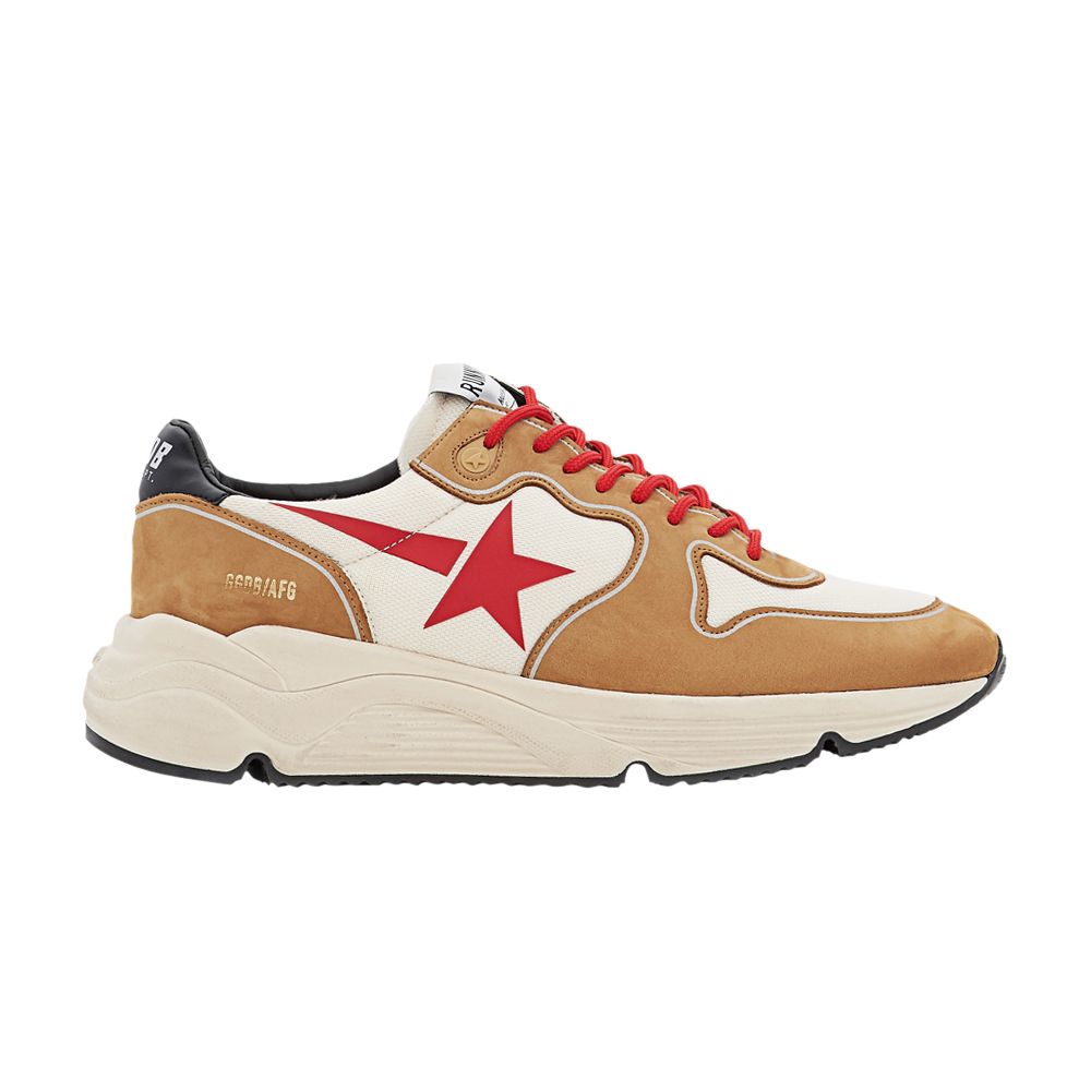 Pre-owned Golden Goose Running Sole 'camel Brown Red' | Men's Size 45
