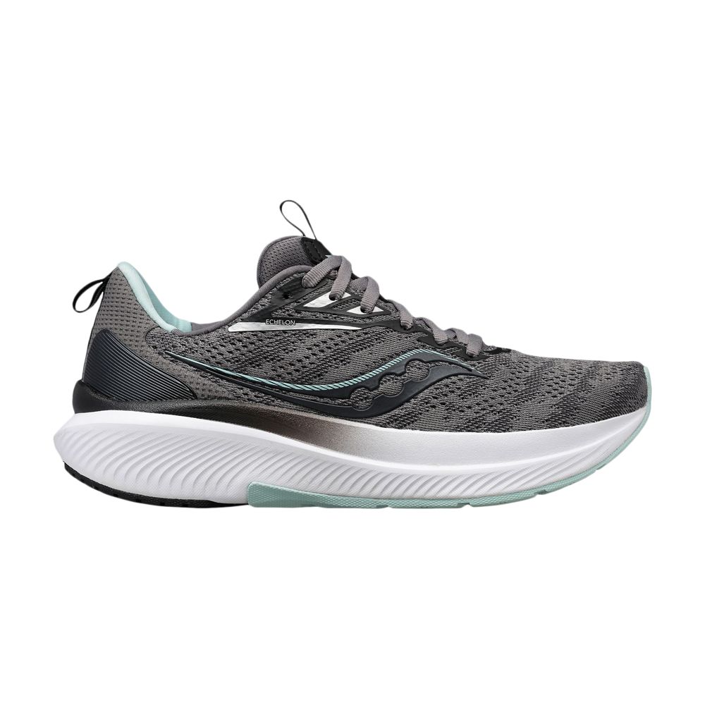 Pre-owned Saucony Wmns Echelon 9 Wide 'charcoal Ice' In Grey