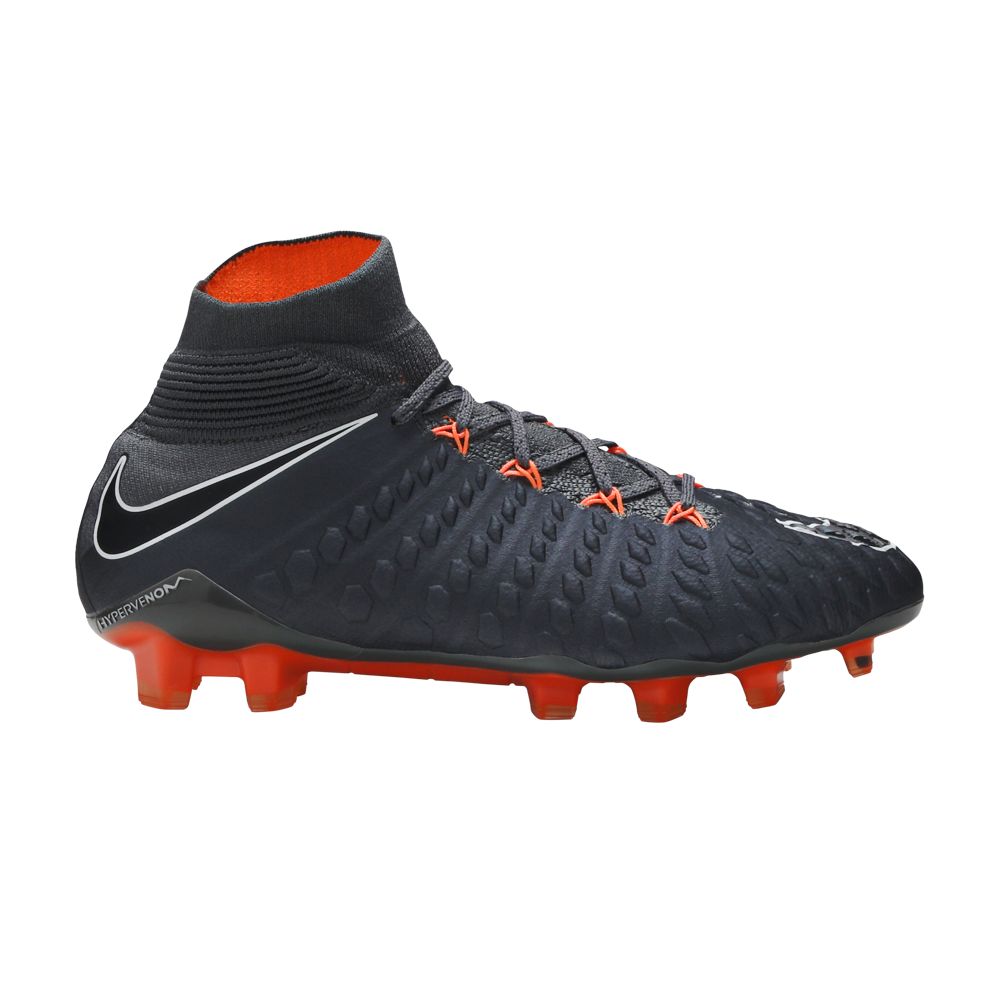 NIKE HYPERVENOM PHANTOM 3 ELITE DF FG 'GREY ORANGE'