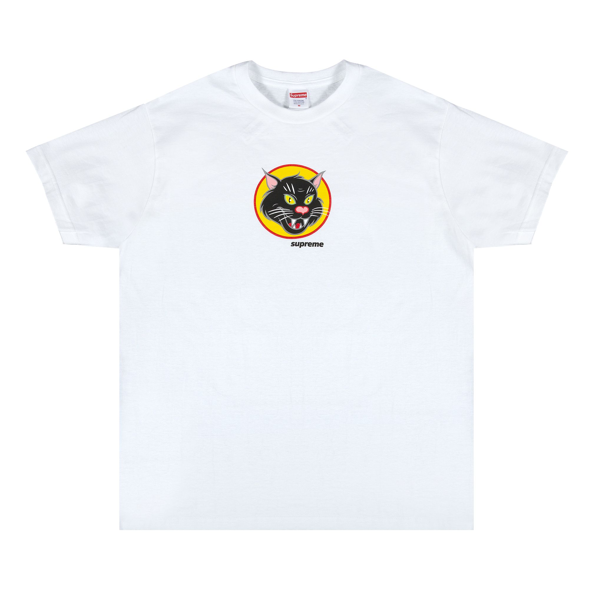 Supreme Black Cat Tee 'White' | Men's Size M