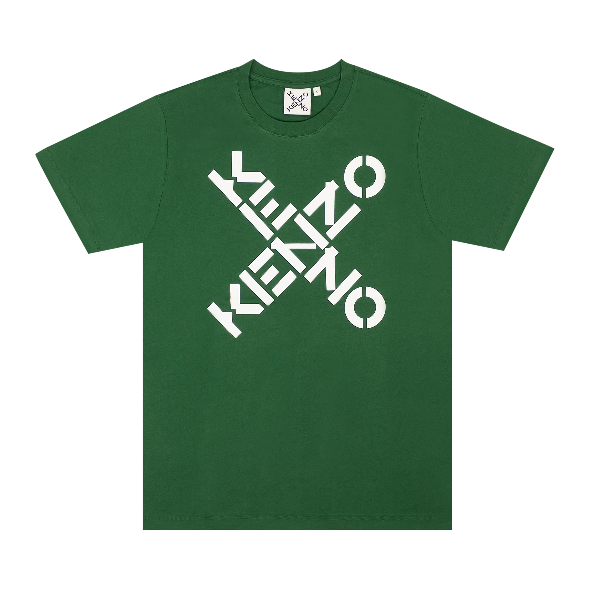 Pre-owned Kenzo Big X Logo Short-sleeve T-shirt 'green'