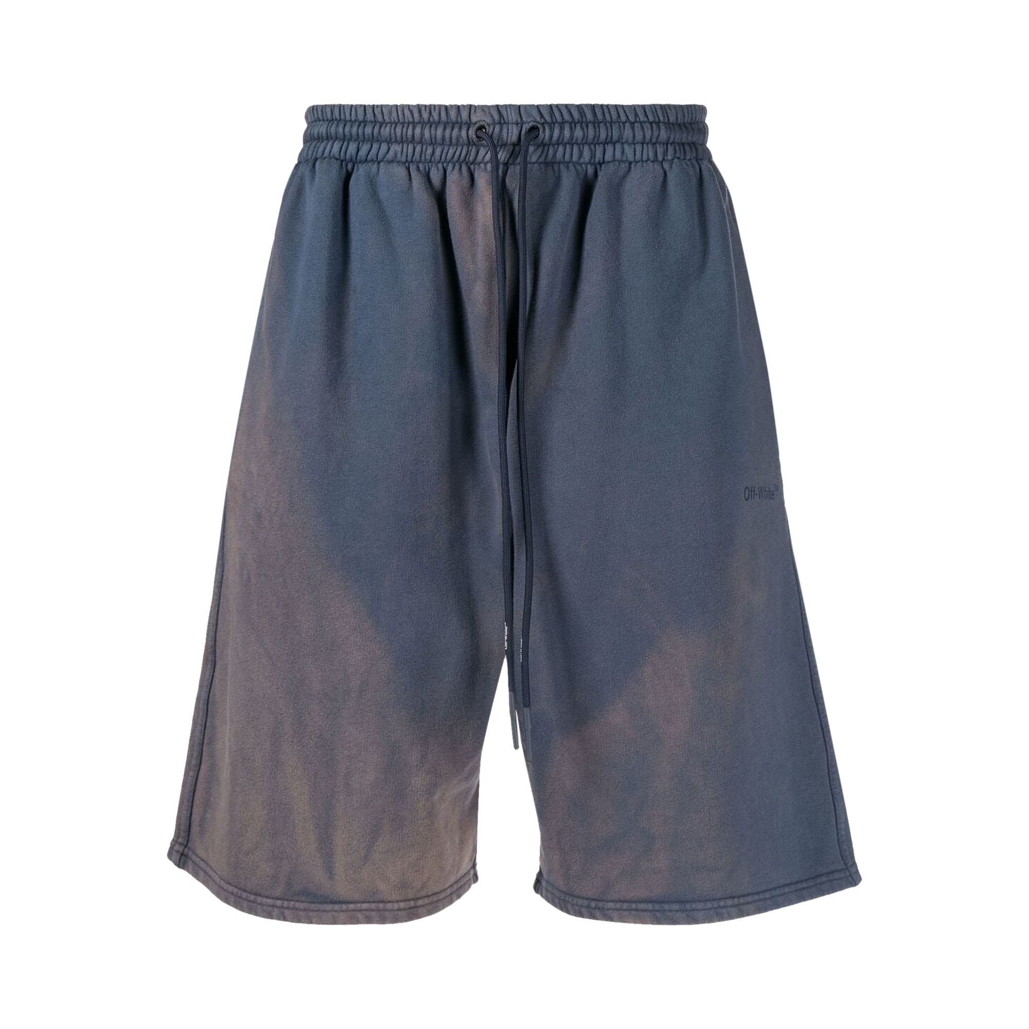 Off-White Diag Tab Vintage Skate Sweatshort 'Black/White' | Blue | Men's Size S